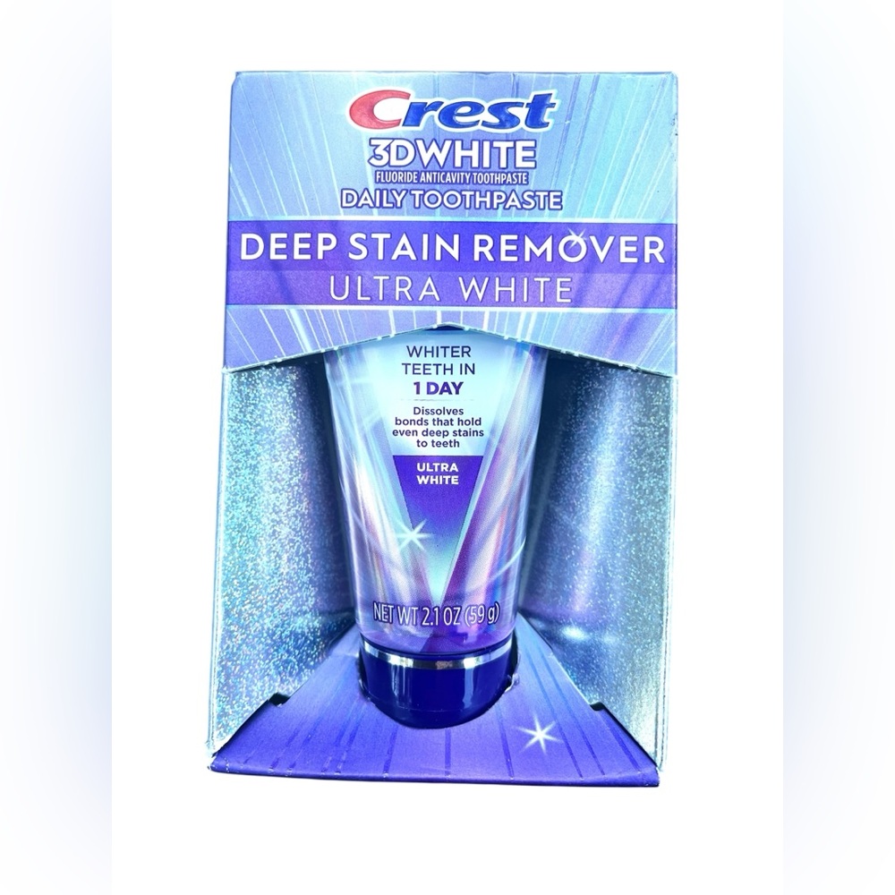 Crest 3D White Deep Stain Remover Ultra White Toothpaste NIB